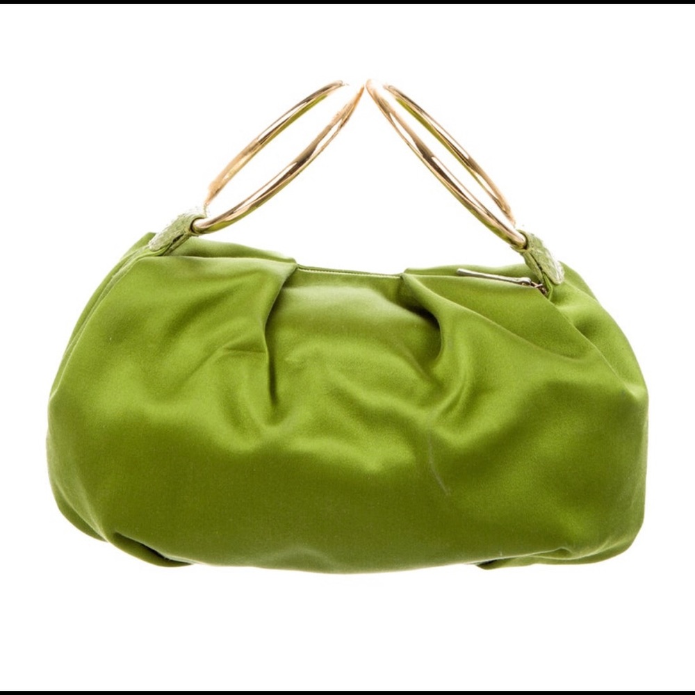 Vintage Kate Spade Satin Bracelet Clutch Evening Bag